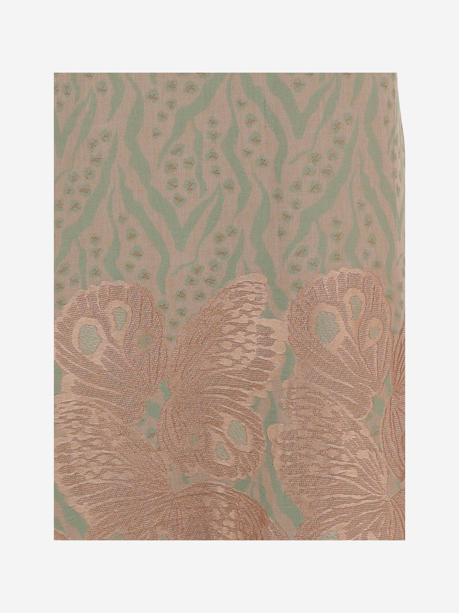 Abito lungo fantasia in misto cotone 15107 N299OLIVE NEMA 
