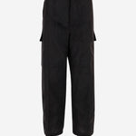 PANTALONI OVER IN MISTO LINO P058 LWLCBLACK NICCOLO PASQUALETTI 