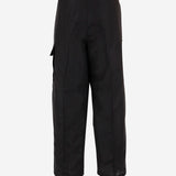 PANTALONI OVER IN MISTO LINO P058 LWLCBLACK NICCOLO PASQUALETTI 