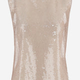 TOP SENZA MANICHE IN TESSUTO LUCIDO CON PAILLETTES T061 PSEQDUSK NICCOLO PASQUALETTI 