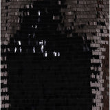 TOP SENZA MANICHE IN TESSUTO LUCIDO CON PAILLETTES T061 PTSTBLACK NICCOLO PASQUALETTI 