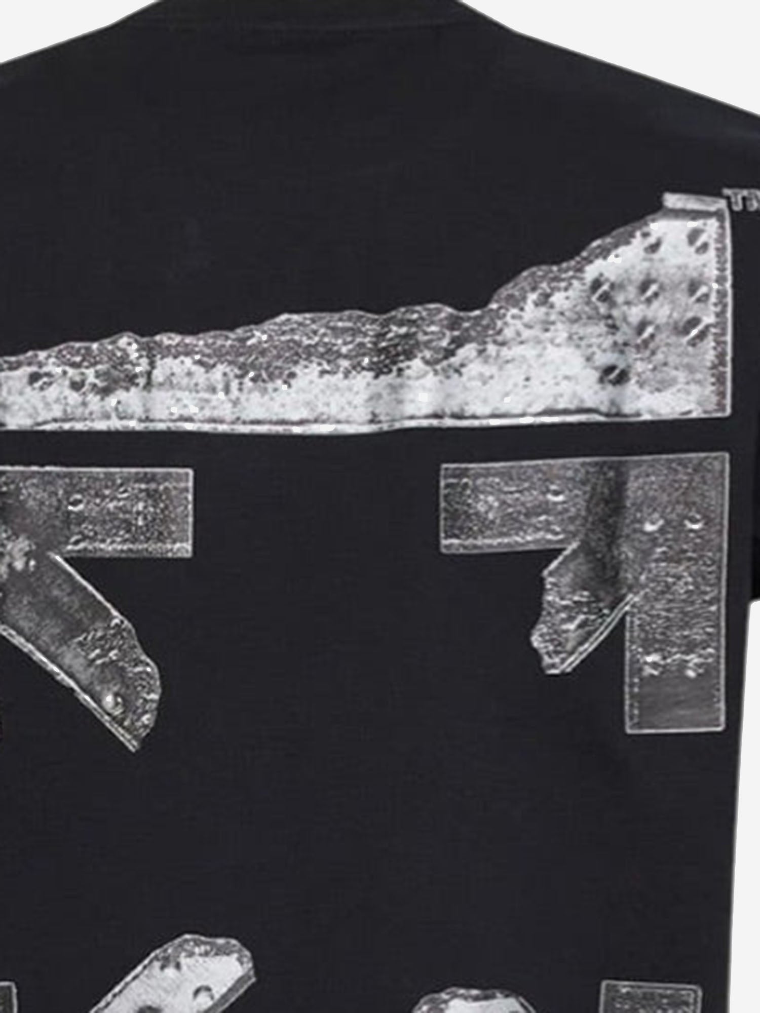 T-SHIRT IN COTONE CON LOGO 44MAA027S26J001 0001 OFF-WHITE 