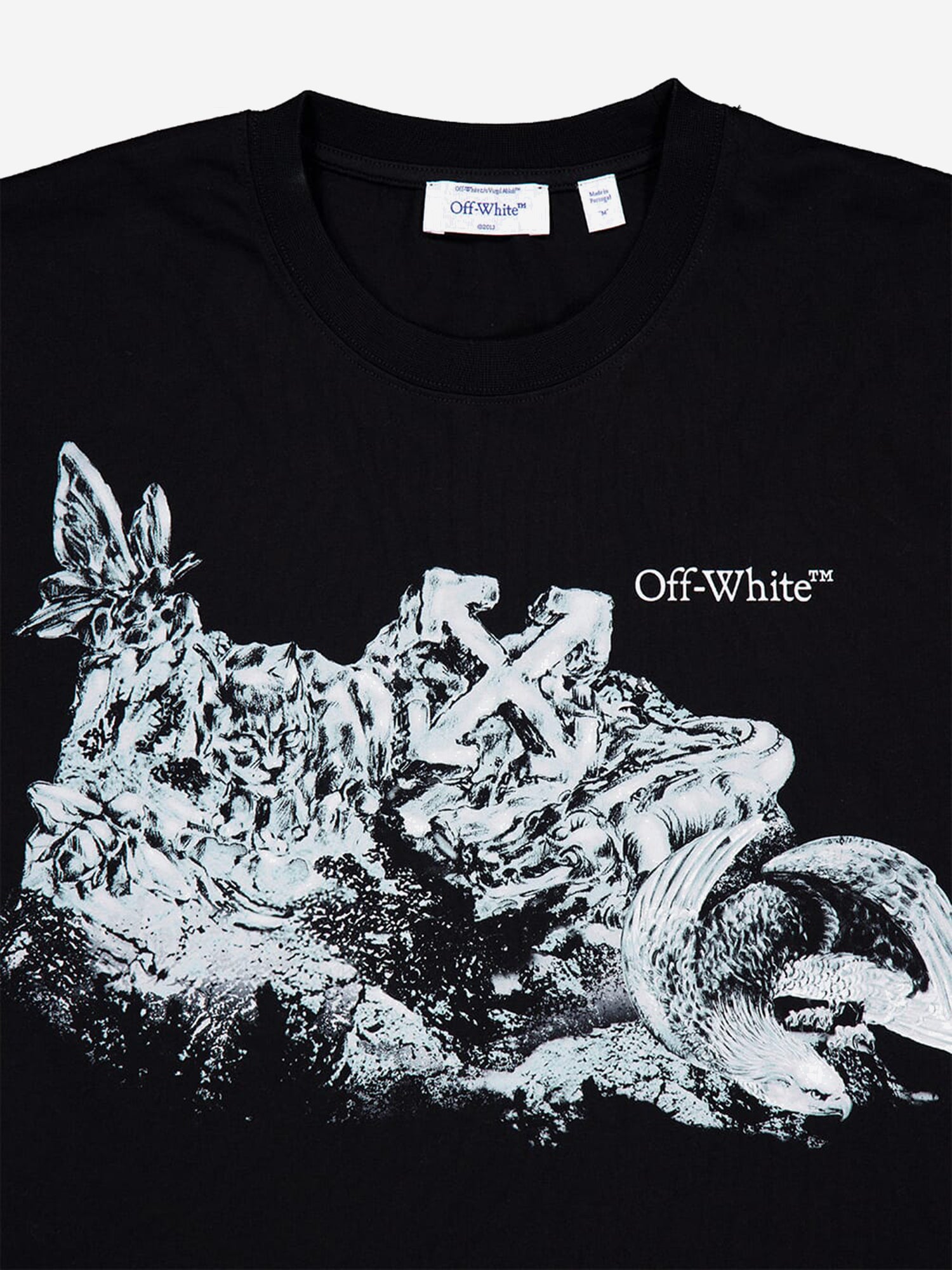 T-SHIRT IN COTONE CON LOGO 44MAA027S26J006001 0001 OFF-WHITE 