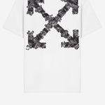 T-SHIRT IN COTONE CON LOGO 44MAA027S26J007100 1000 OFF-WHITE 