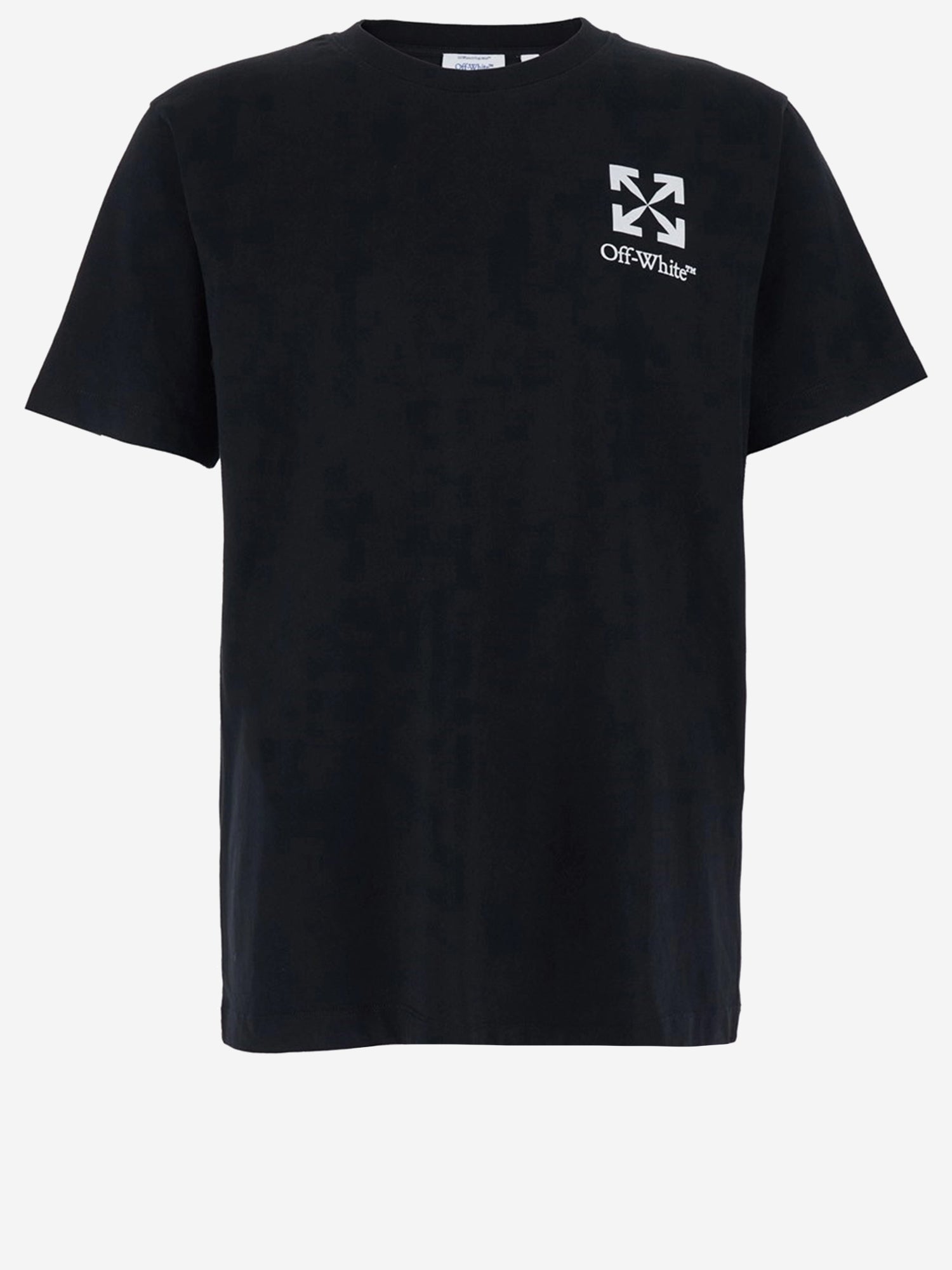 T-SHIRT IN COTONE CON LOGO 44MAA027S26J00B 001 OFF-WHITE 