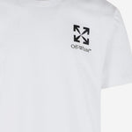 T-SHIRT IN COTONE CON LOGO 44MAA027S26J00B 100 OFF-WHITE 