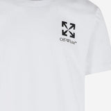 T-SHIRT IN COTONE CON LOGO 44MAA027S26J00B 100 OFF-WHITE 