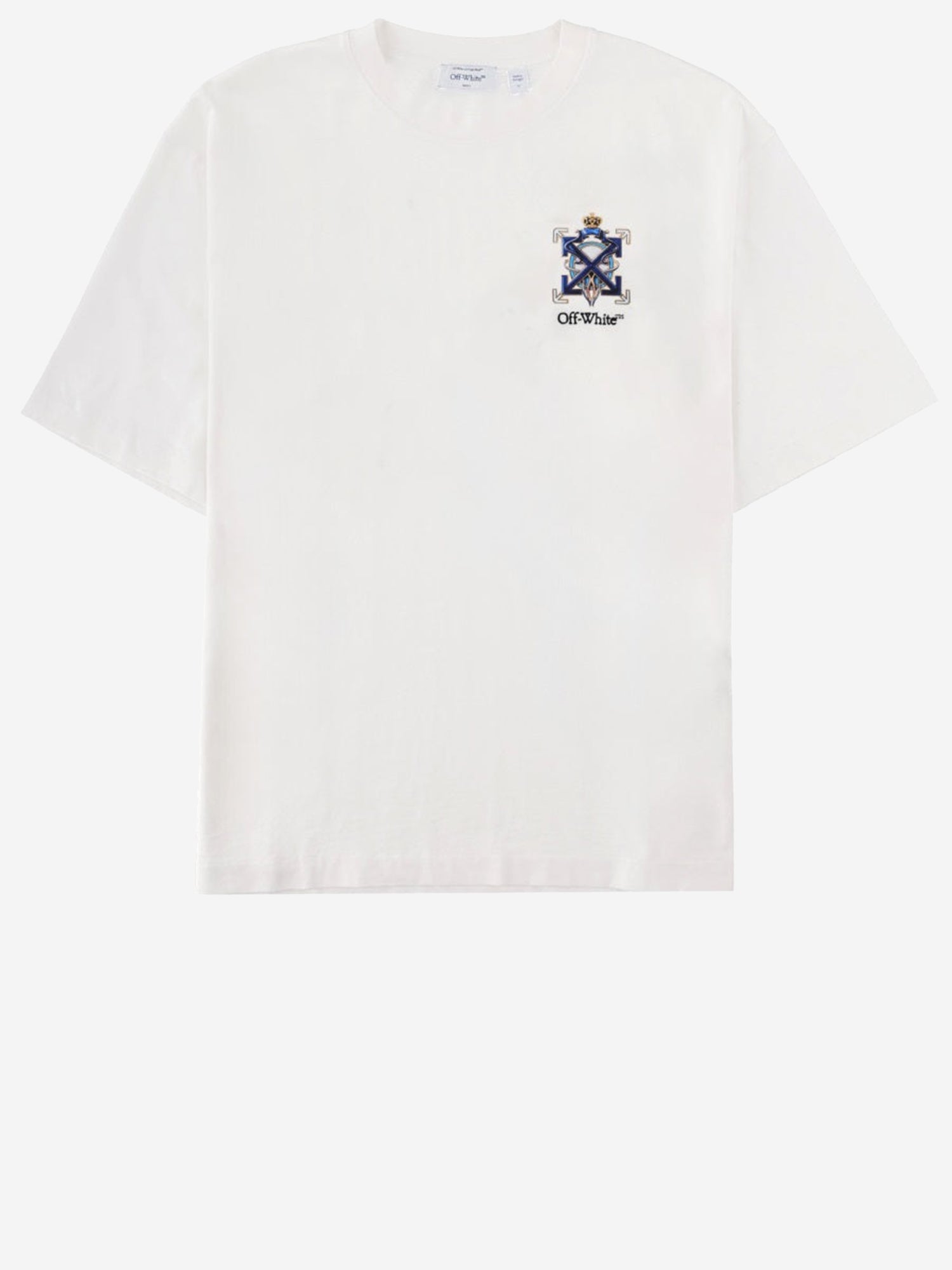 T-SHIRT IN COTONE CON LOGO 44MAA120S26J003100 1000 OFF-WHITE 
