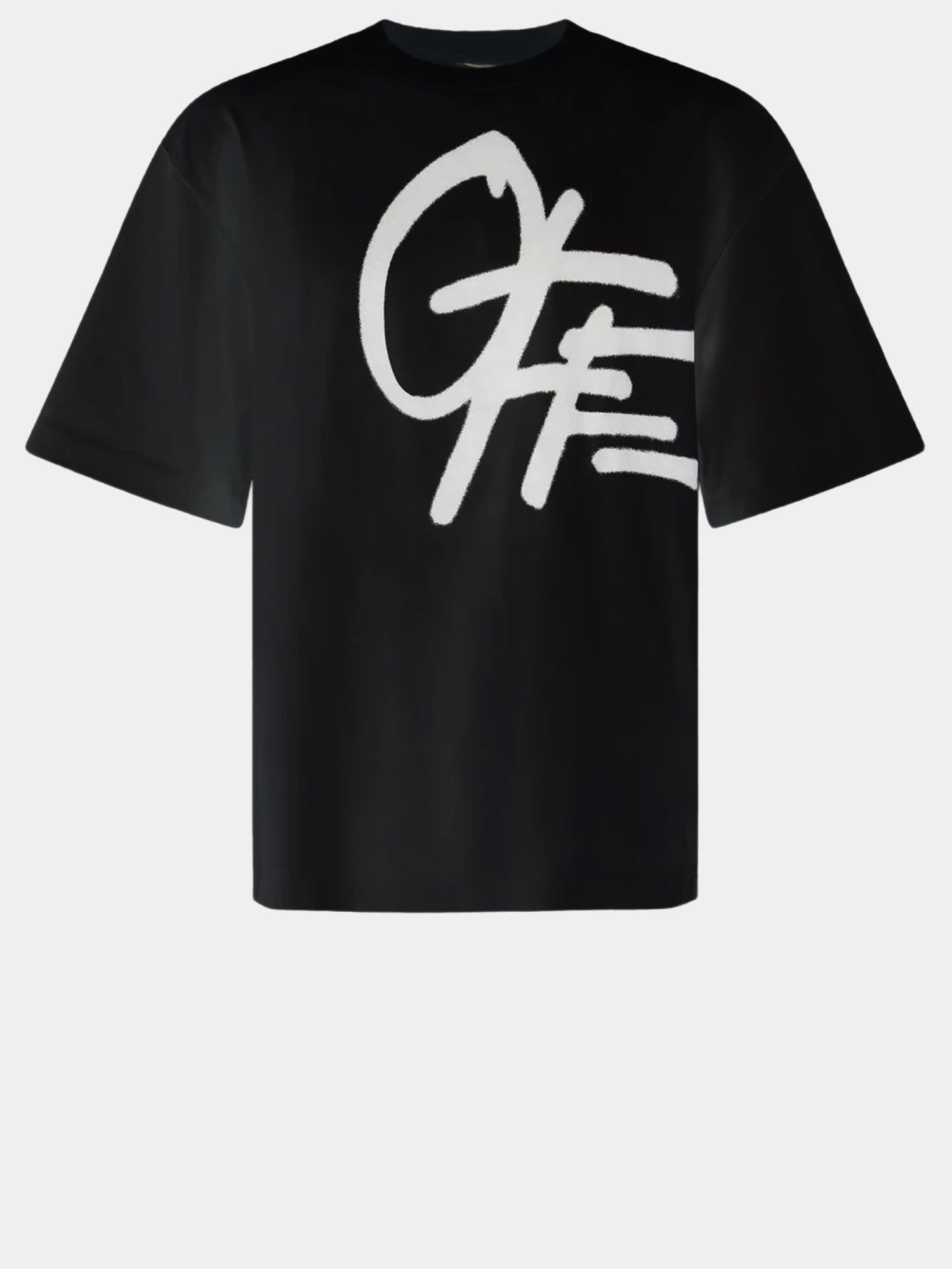 T-SHIRT IN COTONE CON LOGO 44MAA120S26J00L 001 OFF-WHITE 