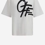T-SHIRT IN COTONE CON LOGO 44MAA120S26J00L 100 OFF-WHITE 