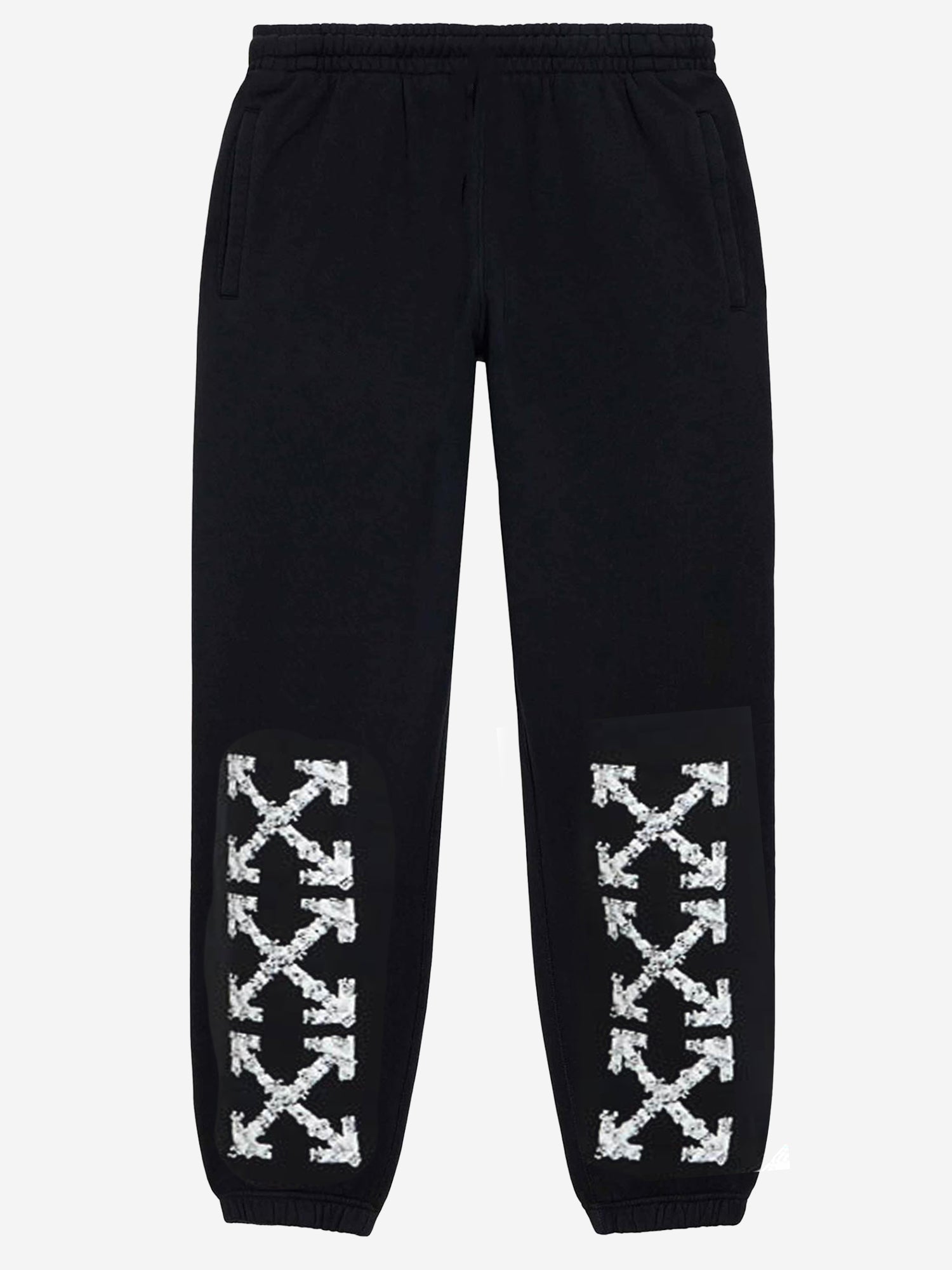 PANTALONI IN COTONE CON LOGO 44MCH057S26F003001 0001 OFF-WHITE 