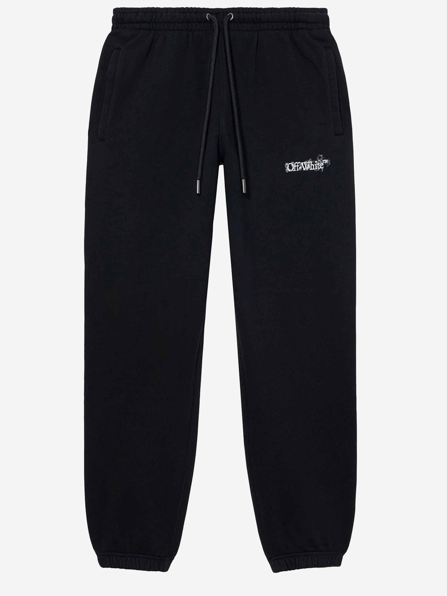 PANTALONI IN COTONE CON LOGO 44MCH057S26F003001 0001 OFF-WHITE 