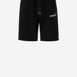 PANTALONI CORTI HERALDIC ARROW IN COTONE 44MCI013S26F001001 0001 OFF-WHITE 