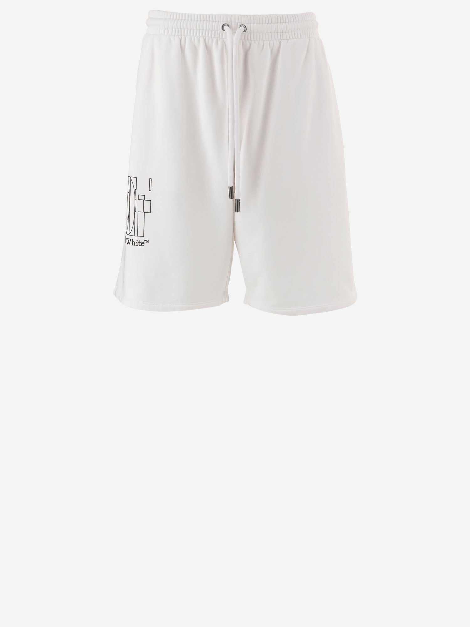 PANTALONI CORTI HERALDIC ARROW IN COTONE 44MCI013S26F004100 1000 OFF-WHITE 