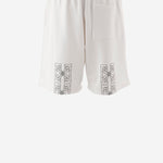 PANTALONI CORTI HERALDIC ARROW IN COTONE 44MCI013S26F004100 1000 OFF-WHITE 