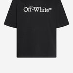 T-SHIRT IN COTONE CON LOGO OMAA120C99JER008 1001 OFF-WHITE 
