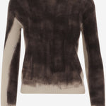 MAGLIA IN CASHMERE CON EFFETTO SFUMATO D300AE WHITE OLIVER LATTUGHI 