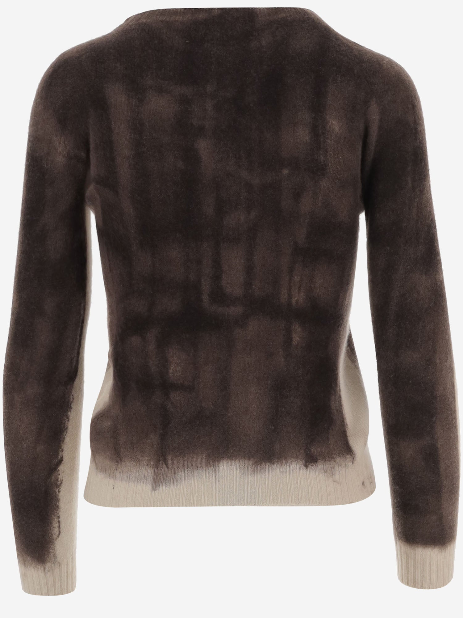 MAGLIA IN CASHMERE CON EFFETTO SFUMATO D300AE WHITE OLIVER LATTUGHI 