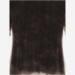 T-SHIRT IN CASHMERE CON EFFETTO SFUMATO D301AE WHITE OLIVER LATTUGHI 
