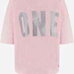 T-SHIRT IN COTONE CON LOGO ALAN LIGHTPINK ONE TEE 
