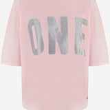 T-SHIRT IN COTONE CON LOGO ALAN LIGHTPINK ONE TEE 