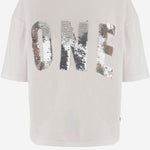 T-SHIRT IN COTONE CON LOGO ALAN WHITE ONE TEE 