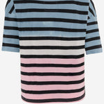T-SHIRT IN COTONE CON STAMPA LOGO AVA STONEBLUEWHITEPINK ONE TEE 