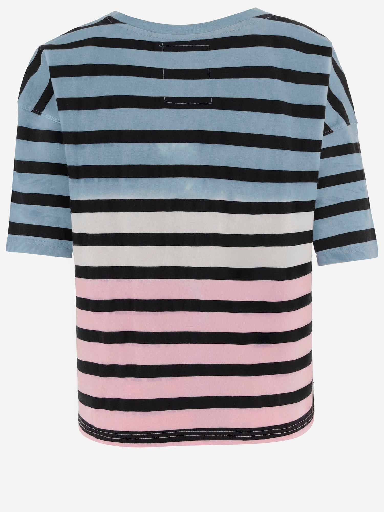 T-SHIRT IN COTONE CON STAMPA LOGO AVA STONEBLUEWHITEPINK ONE TEE 