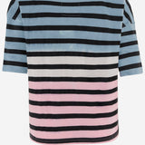 T-SHIRT IN COTONE CON STAMPA LOGO AVA STONEBLUEWHITEPINK ONE TEE 