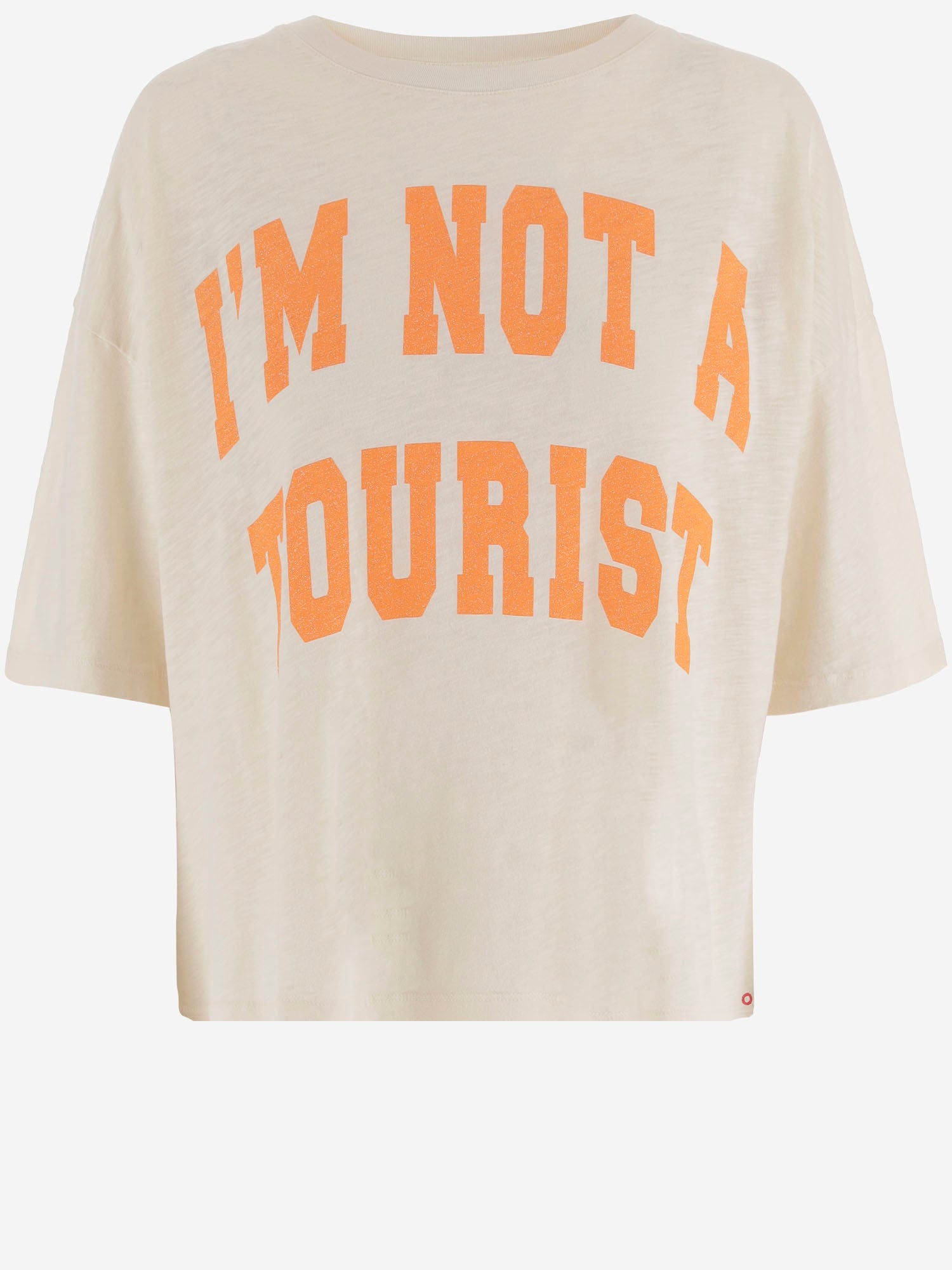 T-SHIRT IN COTONE CON STAMPA LOGO MARGARETH MILK ONE TEE 