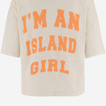 T-SHIRT IN COTONE CON STAMPA LOGO MARGARETH MILK ONE TEE 
