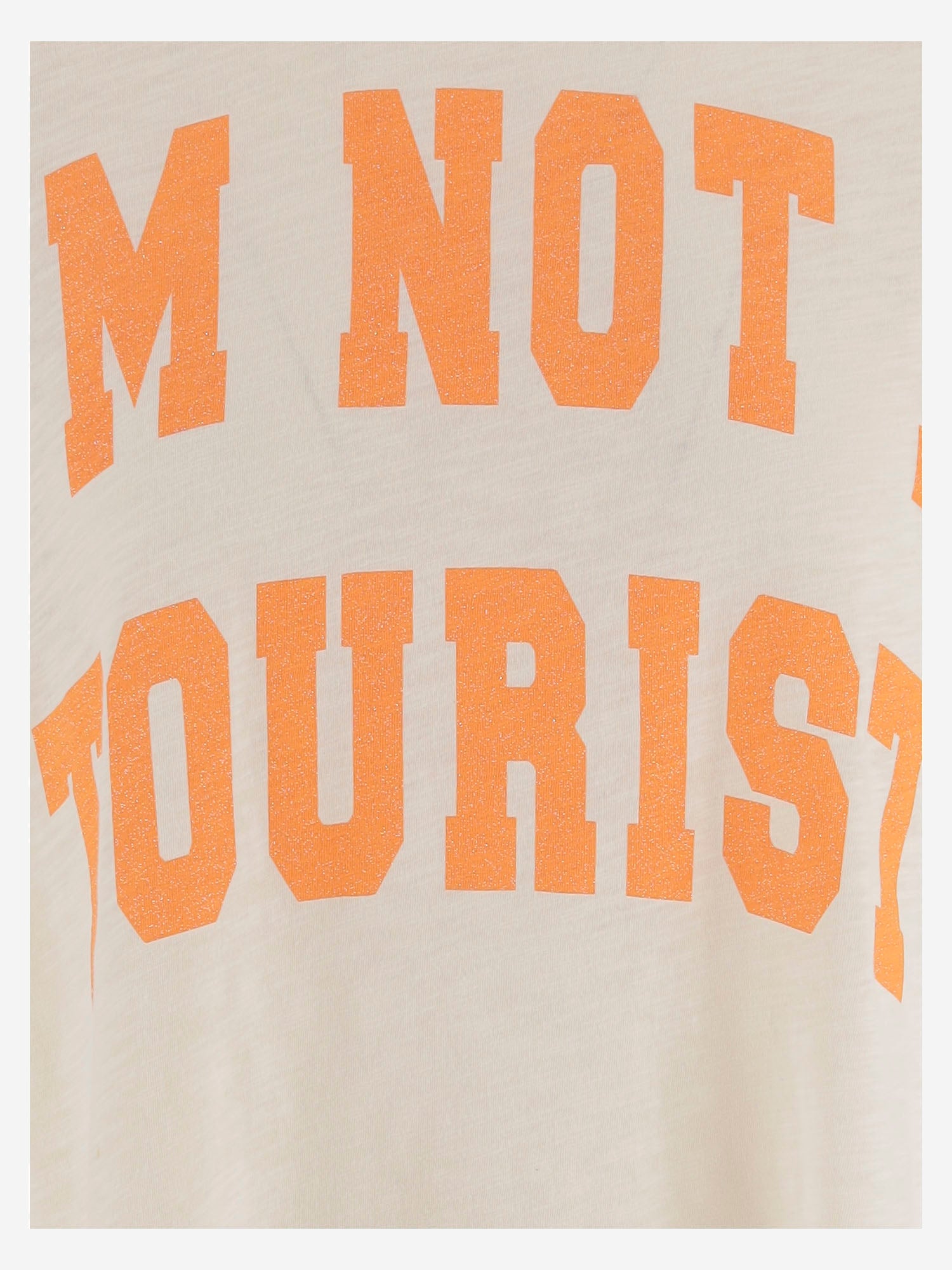 T-SHIRT IN COTONE CON STAMPA LOGO MARGARETH MILK ONE TEE 