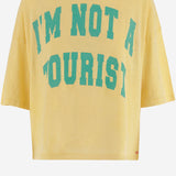 T-SHIRT IN COTONE CON STAMPA LOGO MARGARETH YELLOW ONE TEE 