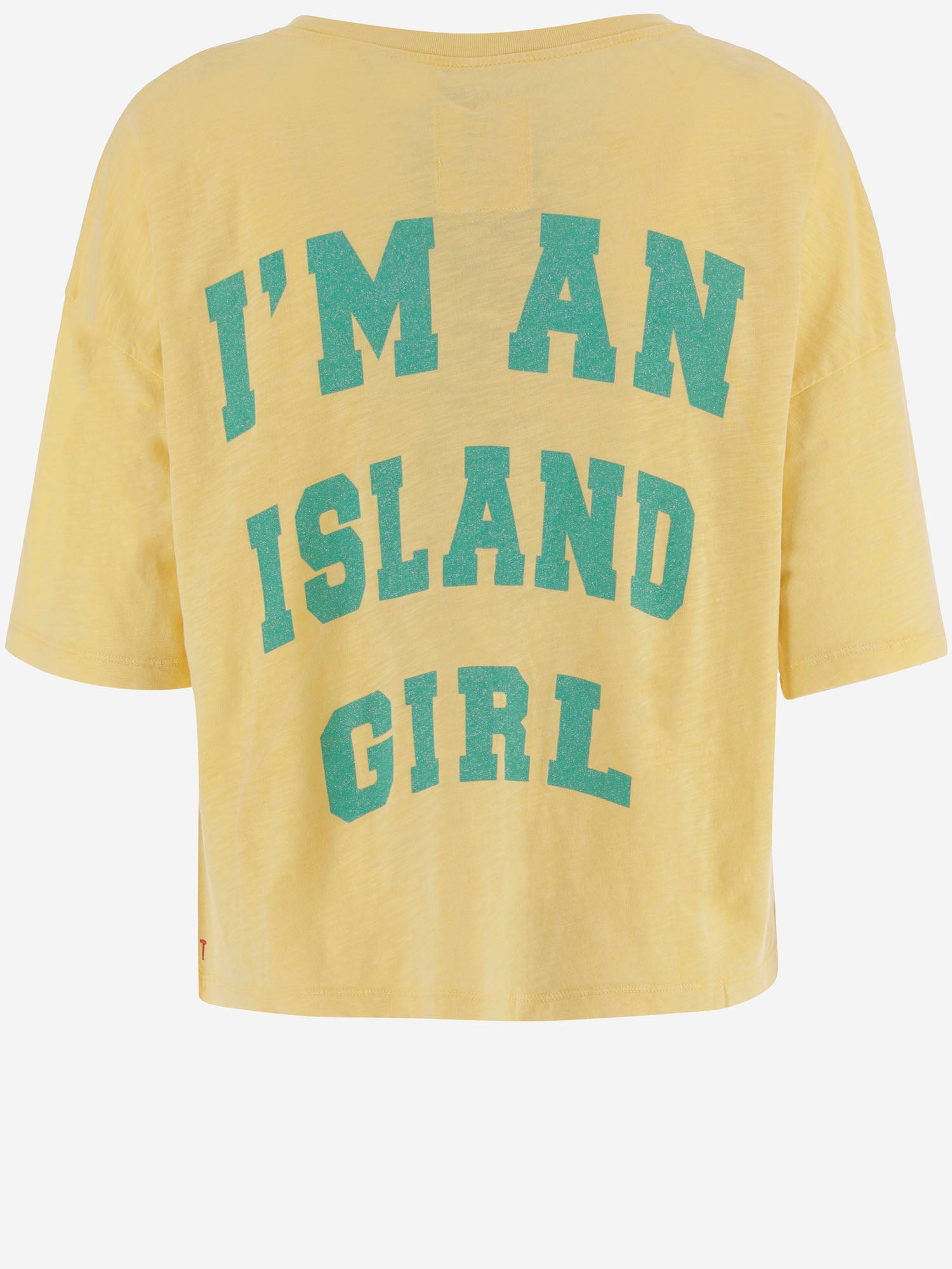 T-SHIRT IN COTONE CON STAMPA LOGO MARGARETH YELLOW ONE TEE 
