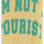 T-SHIRT IN COTONE CON STAMPA LOGO MARGARETH YELLOW ONE TEE 