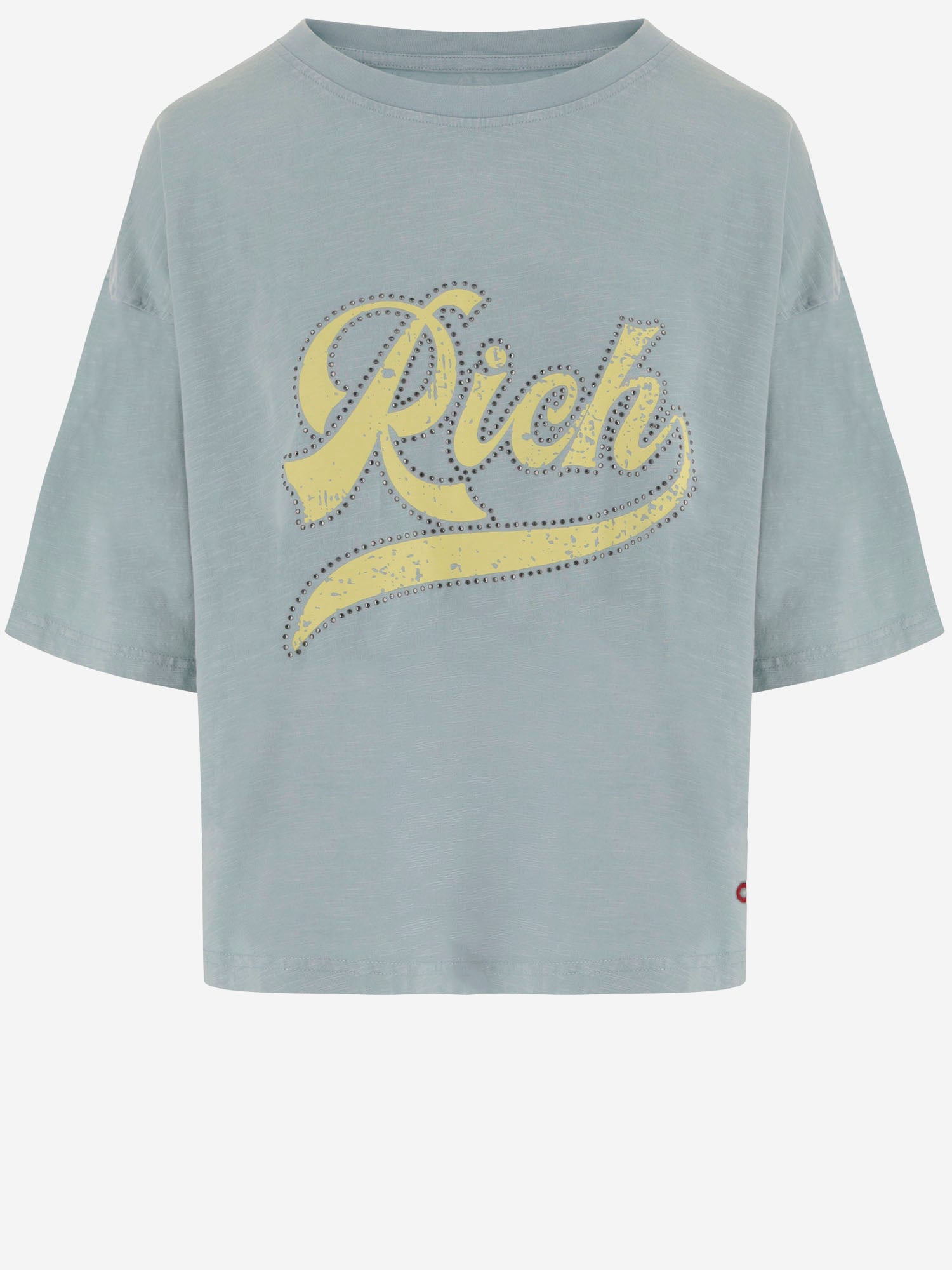 T-SHIRT IN COTONE CON STAMPA LOGO TAMARA BLUE ONE TEE 