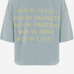 T-SHIRT IN COTONE CON STAMPA LOGO TAMARA BLUE ONE TEE 