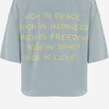 T-SHIRT IN COTONE CON STAMPA LOGO TAMARA BLUE ONE TEE 