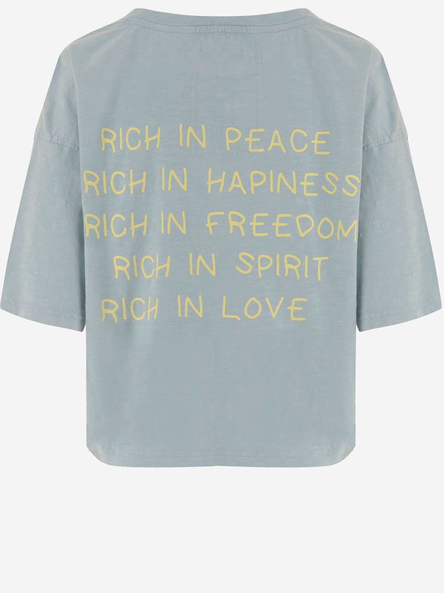 T-SHIRT IN COTONE CON STAMPA LOGO TAMARA BLUE ONE TEE 