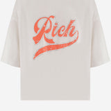 T-SHIRT IN COTONE CON STAMPA LOGO TAMARA WHITE ONE TEE 