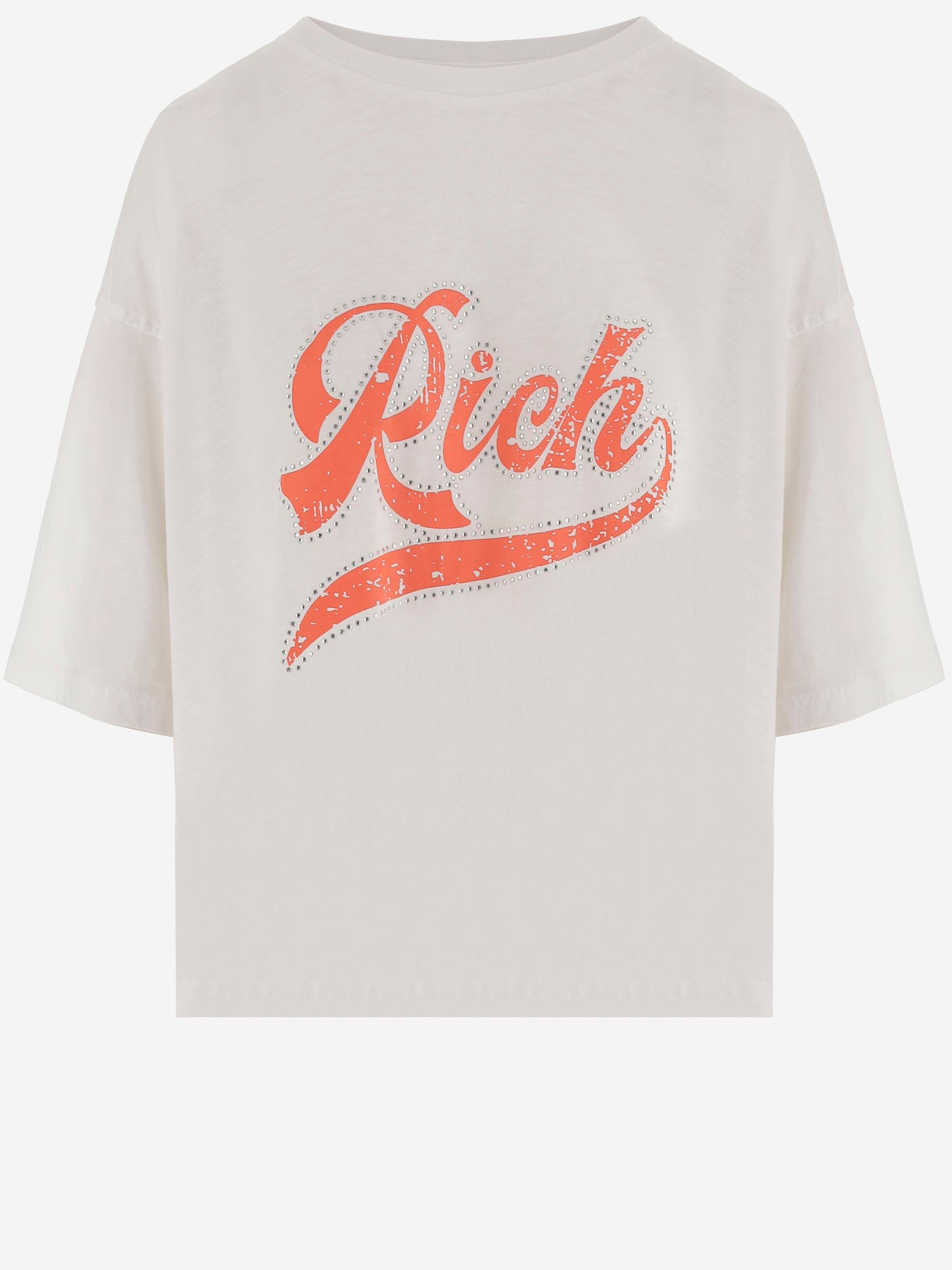 T-SHIRT IN COTONE CON STAMPA LOGO TAMARA WHITE ONE TEE 