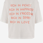 T-SHIRT IN COTONE CON STAMPA LOGO TAMARA WHITE ONE TEE 