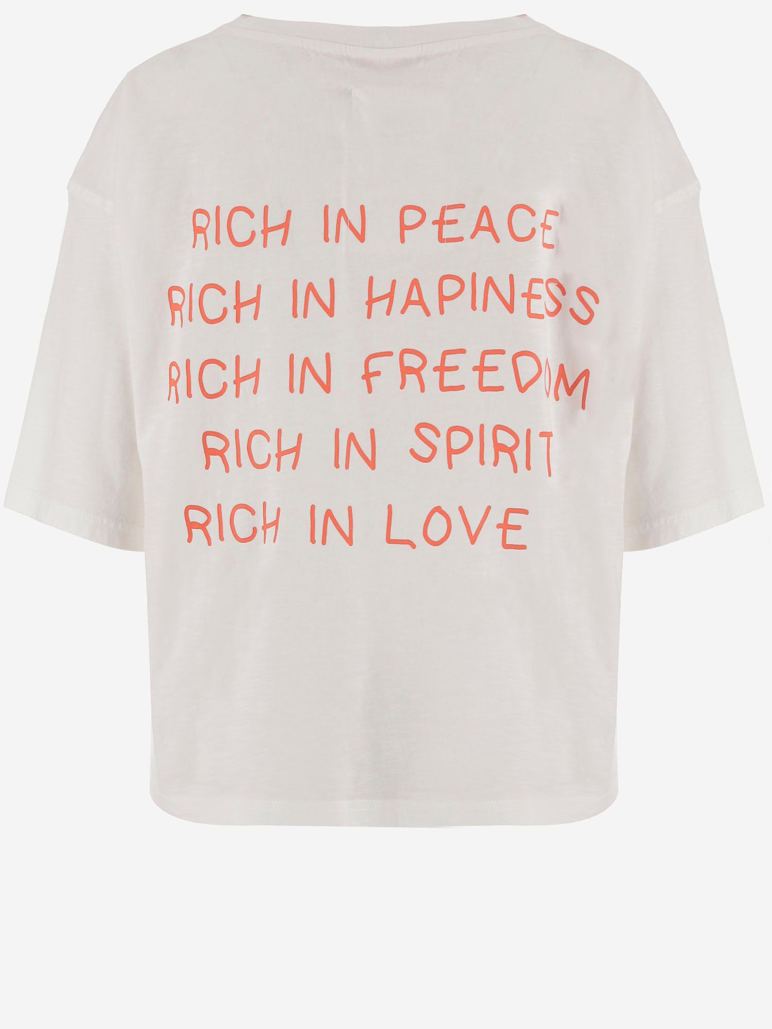 T-SHIRT IN COTONE CON STAMPA LOGO TAMARA WHITE ONE TEE 