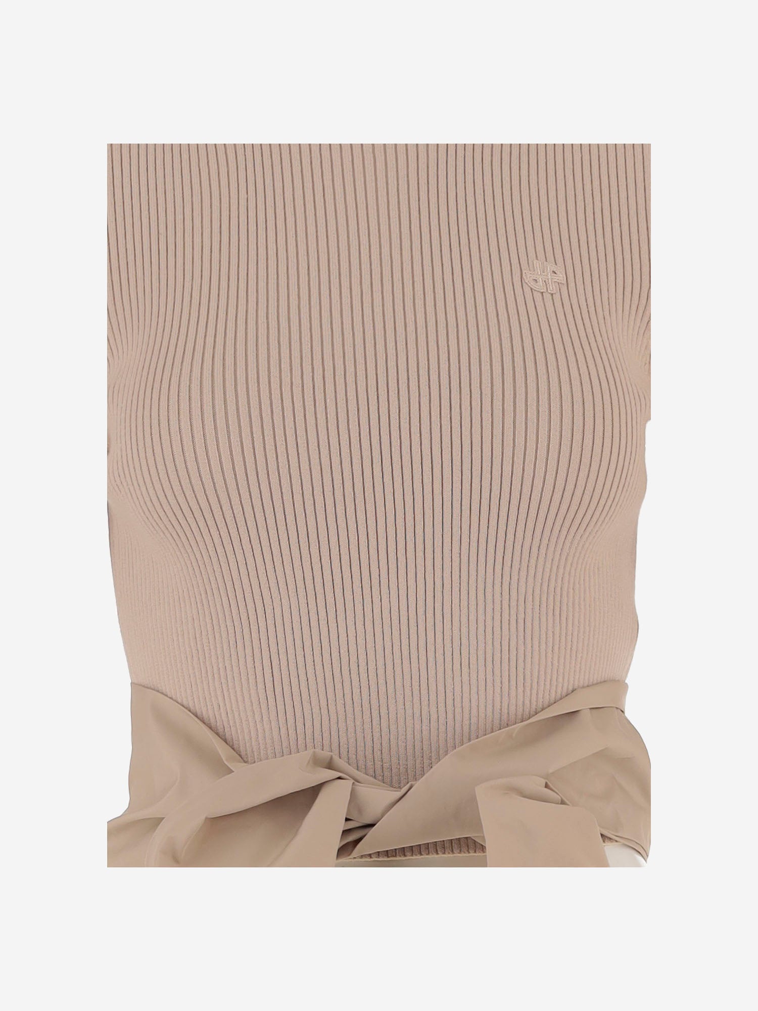 T-shirt in misto cotone con dettaglio fiocco KN3238090 125B PATOU 