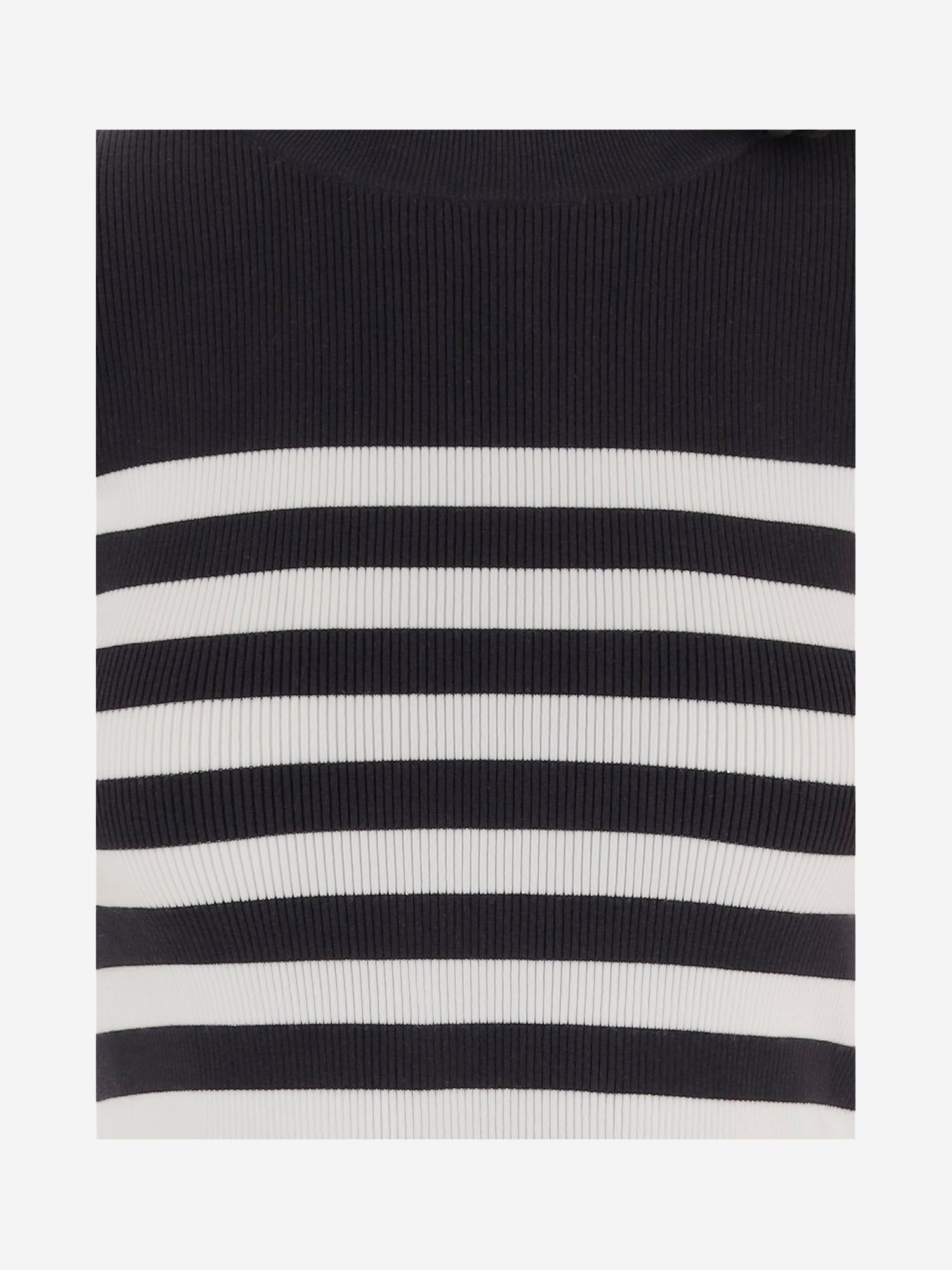 T-SHIRT IN MISTO COTONE STRETCH CON MOTIVO A RIGHE KN3328092 5970 PATOU 