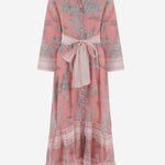 ABITO IN COTONE CON MOTIVO floreale NEWTOILE 03STRAWBERRYGREY PEPS CANNES 