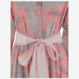 ABITO IN COTONE CON MOTIVO floreale NEWTOILE 03STRAWBERRYGREY PEPS CANNES 