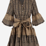 ABITO IN COTONE CON MOTIVO geometrico SPRING 04BLACKGOLD PEPS CANNES 