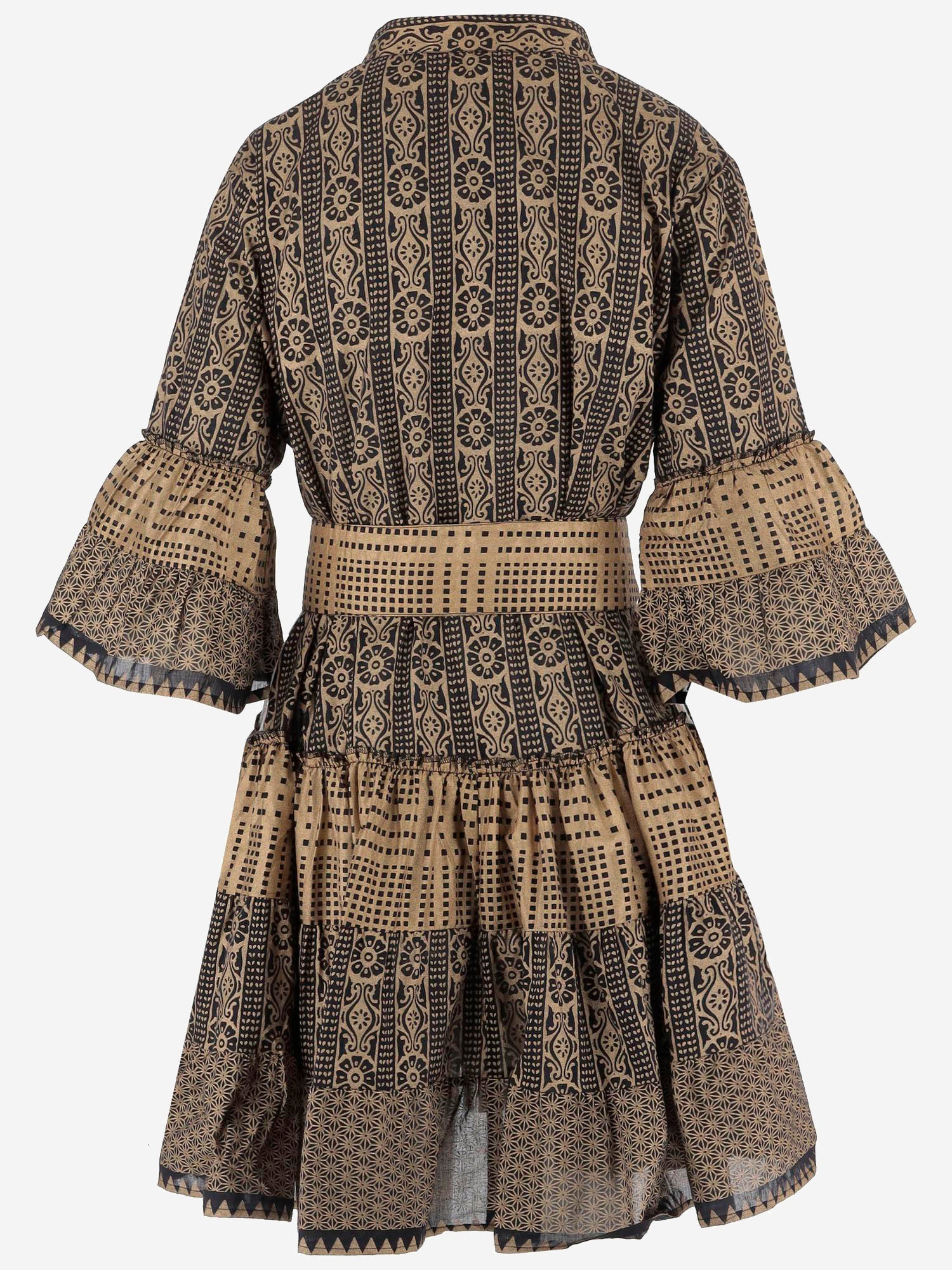 ABITO IN COTONE CON MOTIVO geometrico SPRING 04BLACKGOLD PEPS CANNES 