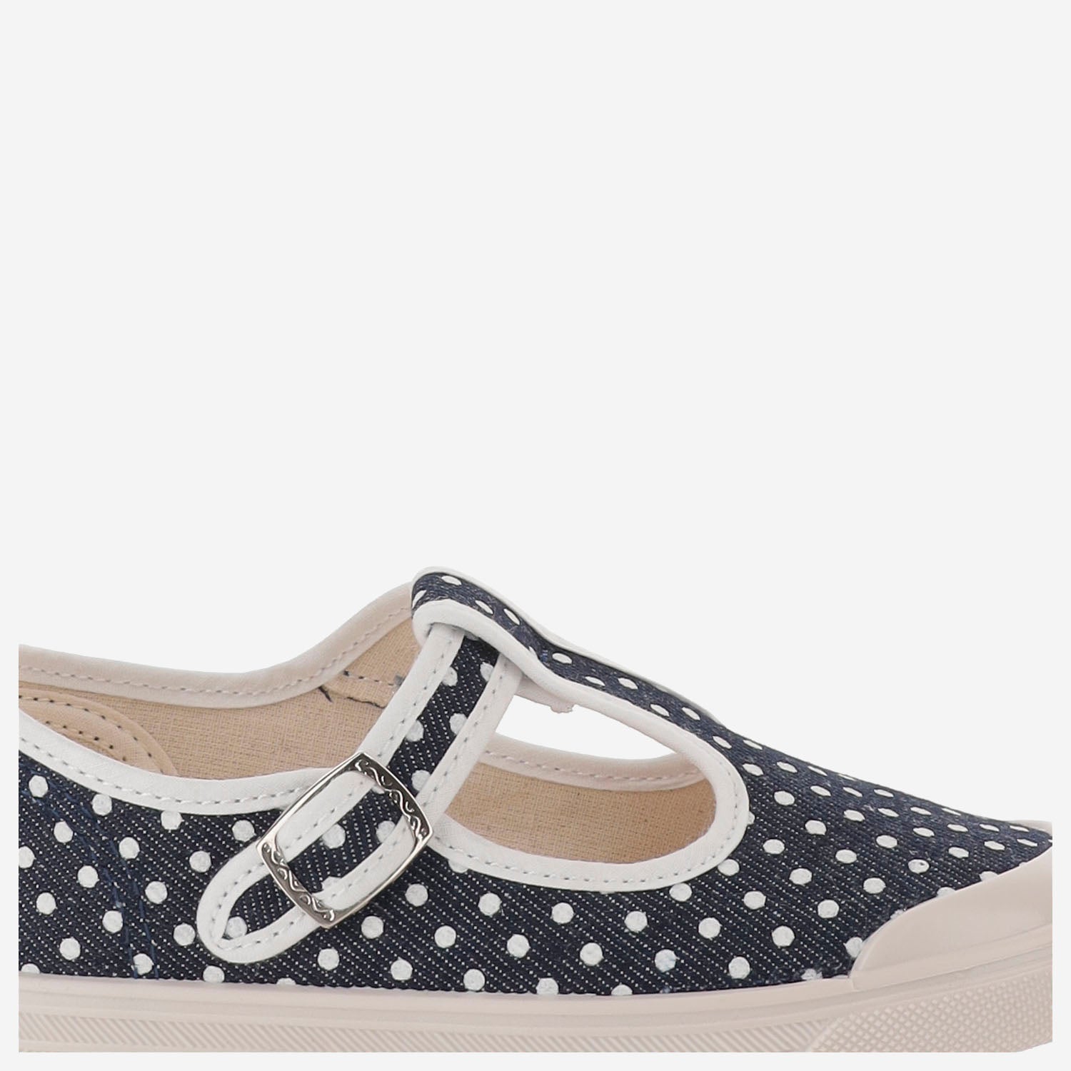 SCARPE IN TESSUTO CON MOTIVO A POIS 79 JEANSPOIS PèPè KIDS 